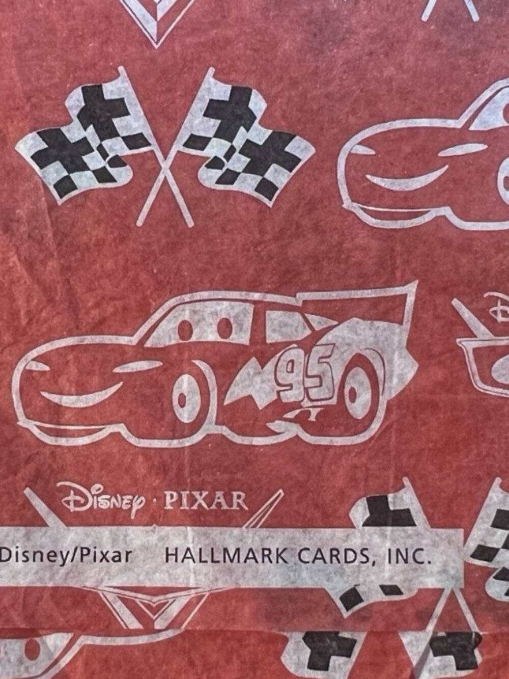 NIP Hallmark Pixar Cars Printed Tissue paper